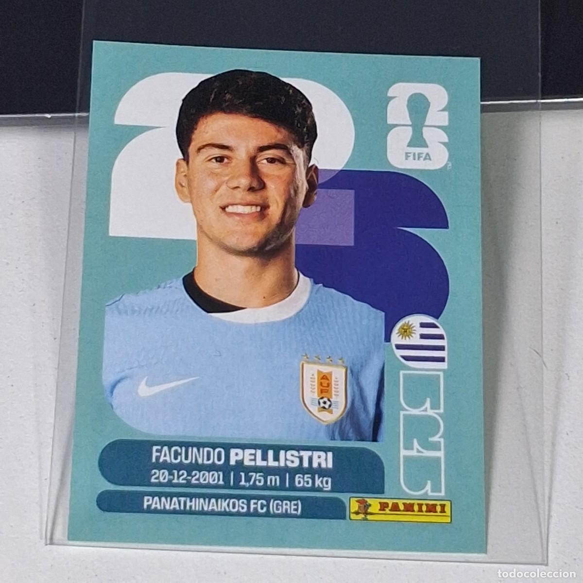 Cromos de F&uacute;tbol: B18 URU20 FACUNDO PELLISTRI 20 URUGUAY URU MUNDIAL FIFA WORLD CUP 2026 STICKER PANINI