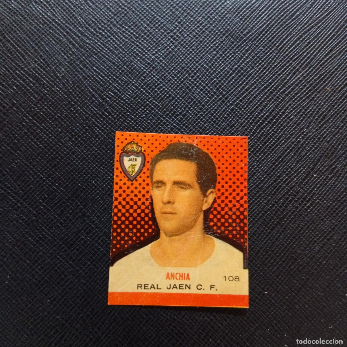 Cromos de F&uacute;tbol: 108 ANCHIA JAEN BRUGUERA CAMPEONES 1957 1958 CROMO FUTBOL 57 58 - DESPEGADO - A44 PG145