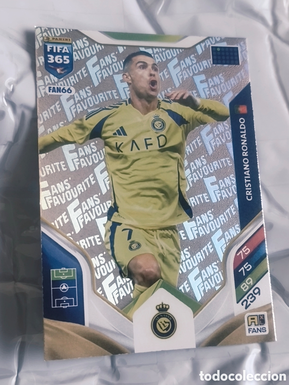 Cromos de F&uacute;tbol: Carta Cristiano Ronaldo - FANS' FAVOURITE - FIFA 365 2026 Adrenalyn XL 2026 - Al-Nassr