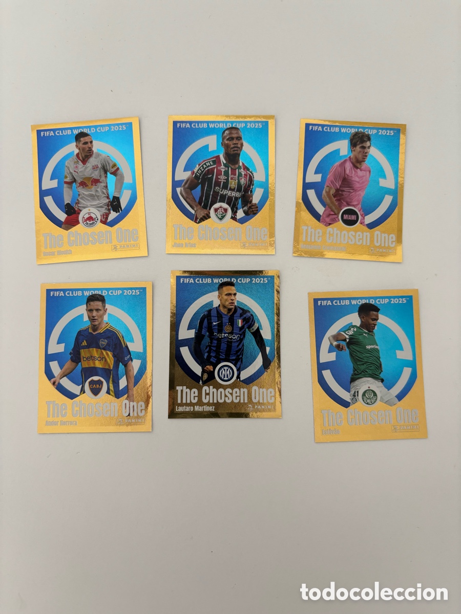 Cromos de F&uacute;tbol: LOTE 6 CROMOS CHOSEN ONE MUNDIAL CLUBES FIFA 2025 INCLUYE ESTEVAO