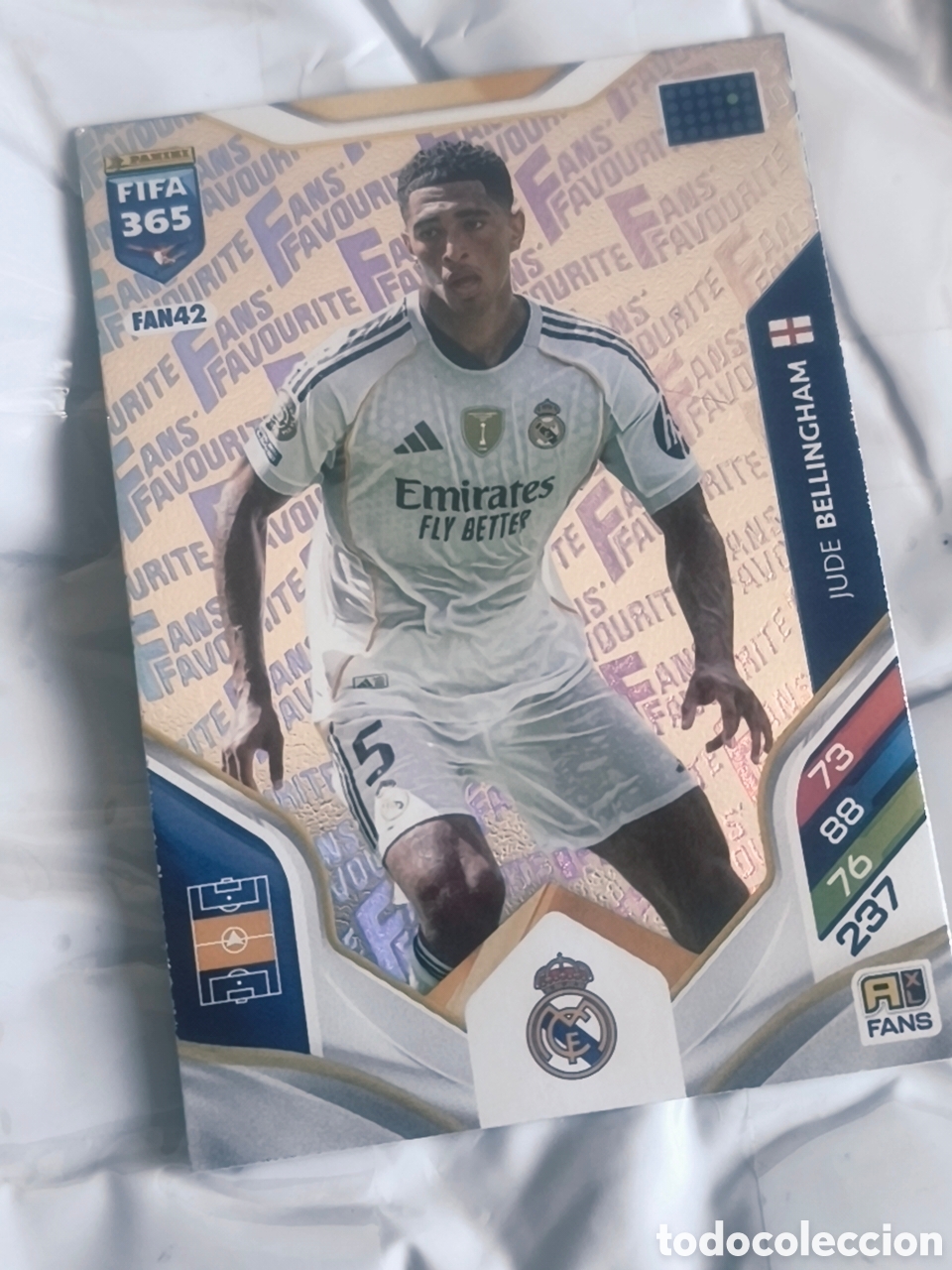 Cromos de F&uacute;tbol: Carta Jude Bellingham - FANS' FAVOURITE - FIFA 365 2026 Adrenalyn XL 2026 - Real Madrid