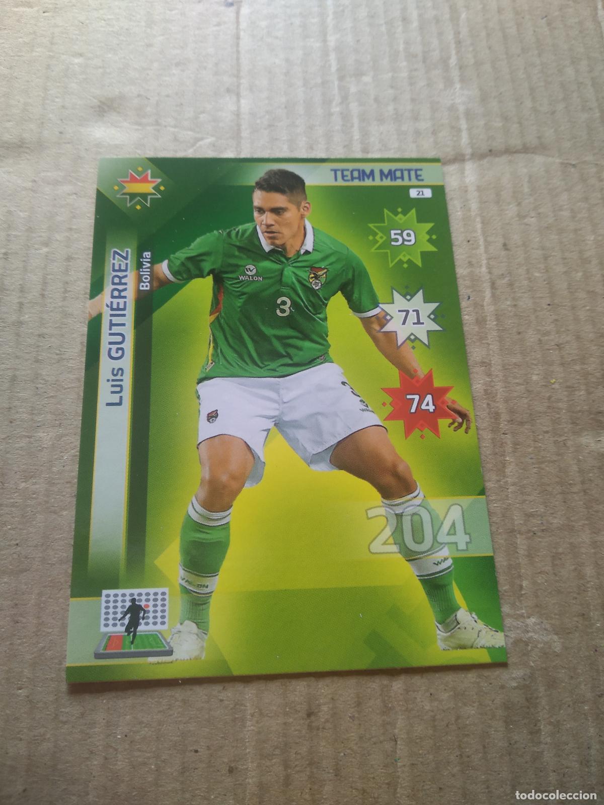 Football Stickers: 21 LUIS GUTIERREZ BOLIVIA CROMO FUTBOL PANINI COPA AMERICA 2015 ADRENALYN