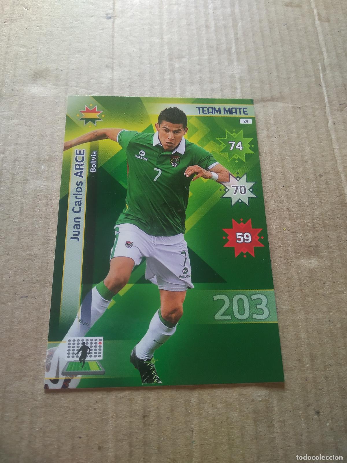 Football Stickers: 24 JUAN CARLOS ARCE BOLIVIA CROMO FUTBOL PANINI COPA AMERICA 2015 ADRENALYN