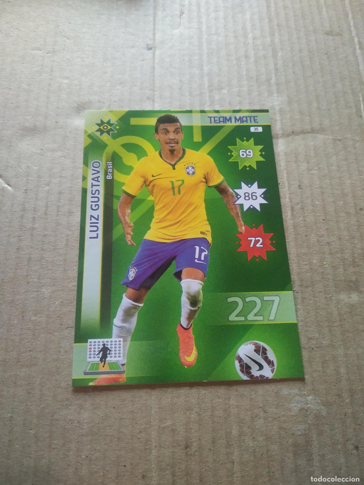 Football Stickers: 35 LUIZ GUSTAVO BRASIL CROMO FUTBOL PANINI COPA AMERICA 2015 ADRENALYN