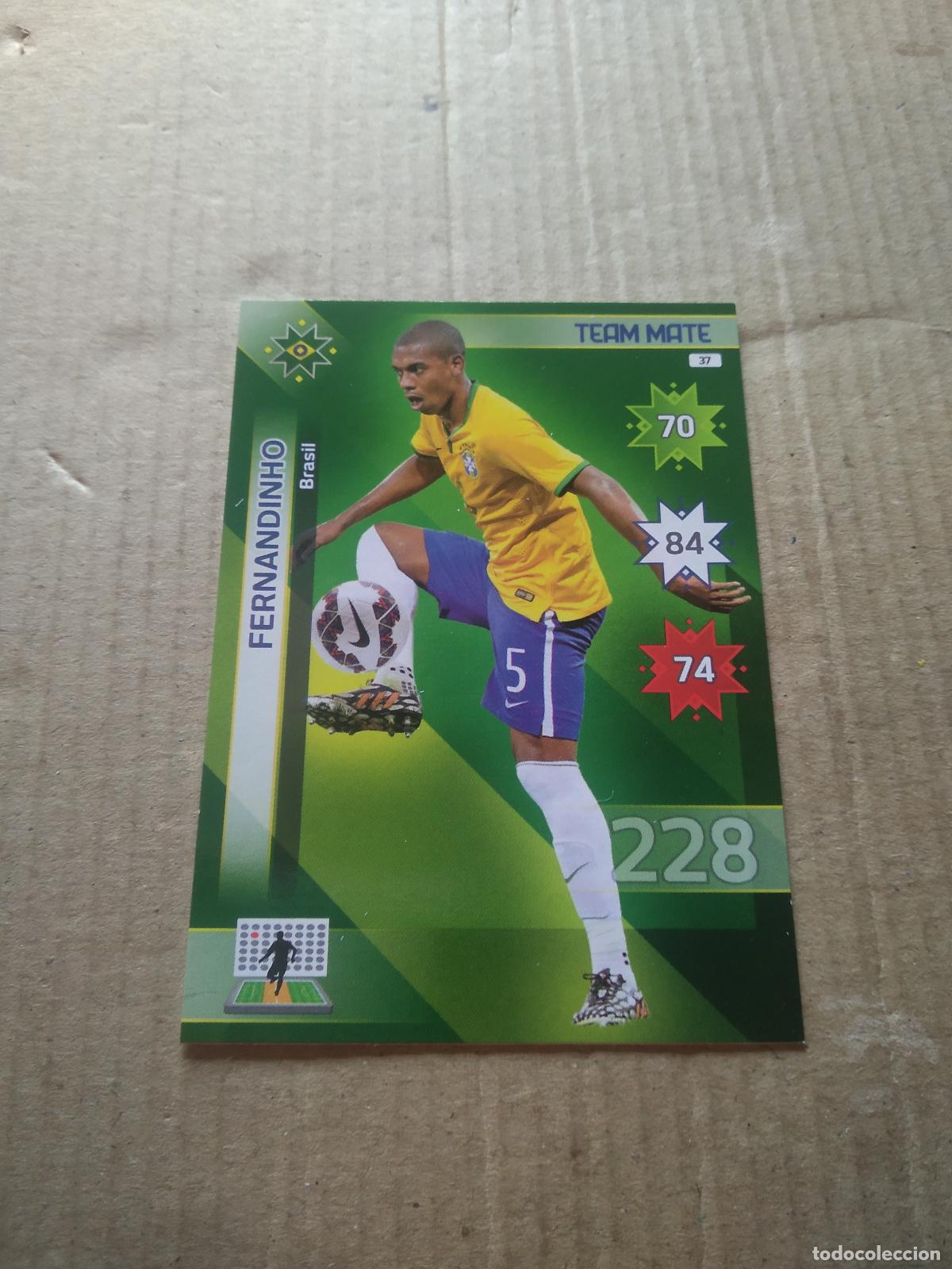 Cromos de Futebol: 37 FERNANDINHO BRASIL CROMO FUTBOL PANINI COPA AMERICA 2015 ADRENALYN