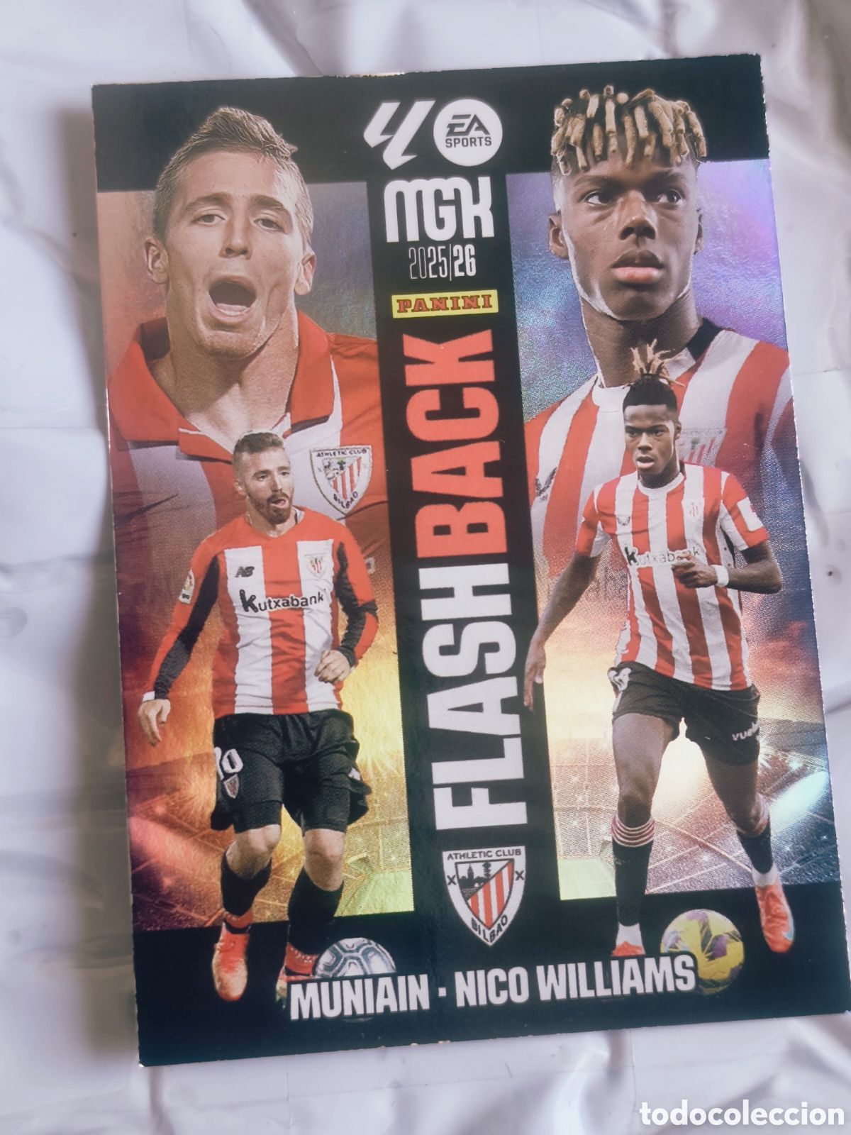 Cromos de Futebol: Carta Flashback Muniain y Nico Williams #429 - Panini Mgk 2025/26 (MGK) Athletic Club