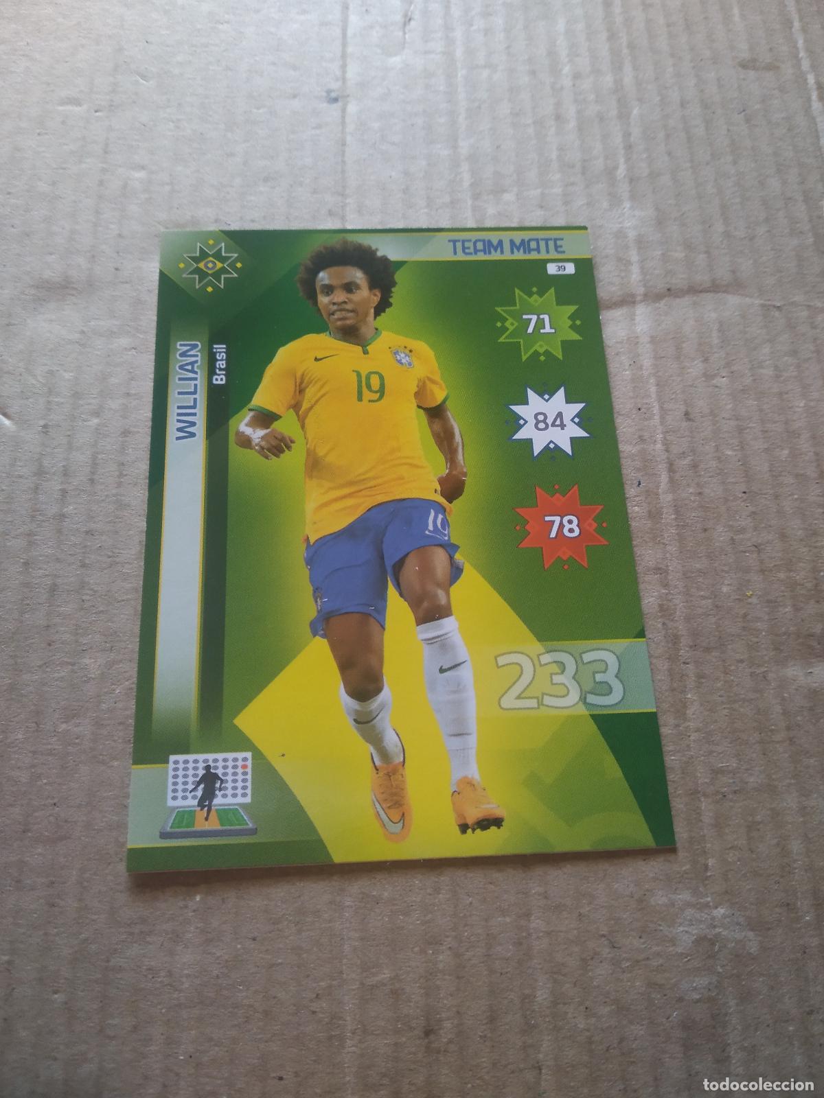 Cromos de Futebol: 39 WILLIAN BRASIL CROMO FUTBOL PANINI COPA AMERICA 2015 ADRENALYN