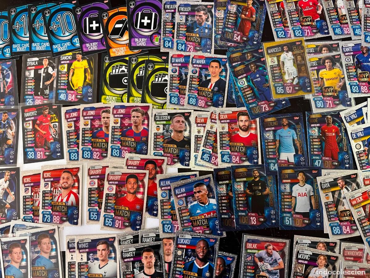 Cromos de F&uacute;tbol: Lote 95 Cards Topps Match Attax Neymar, Modric, Marcelo, De jong....