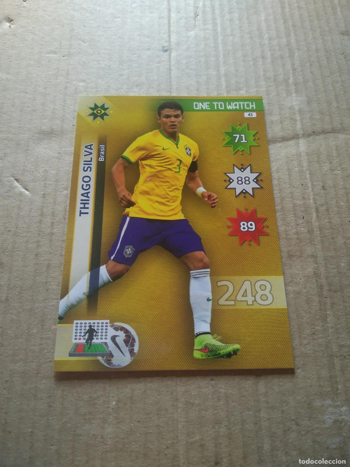 Cromos de Futebol: 43 THIAGO SILVA BRASIL CROMO FUTBOL PANINI COPA AMERICA 2015 ADRENALYN