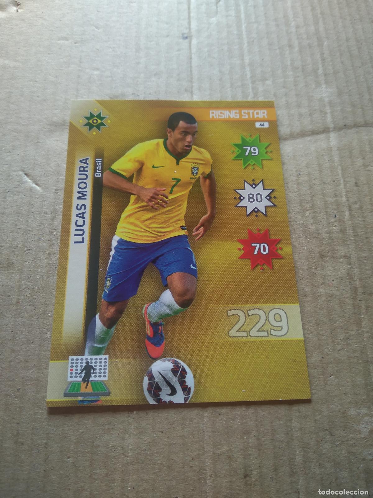 Cromos de Futebol: 44 LUCAS MOURA BRASIL CROMO FUTBOL PANINI COPA AMERICA 2015 ADRENALYN