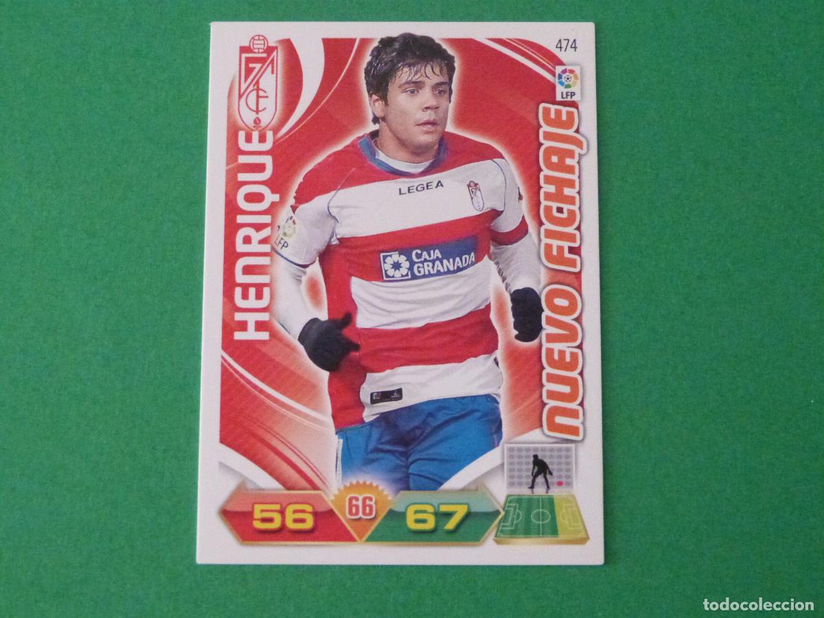 Cromos de Futebol: TRADING CARD FUTBOL HENRIQUE GRANADA C.F. N&ordm; 474 LIGA ADRENALYN XL 2011-2012/11-12 PANINI