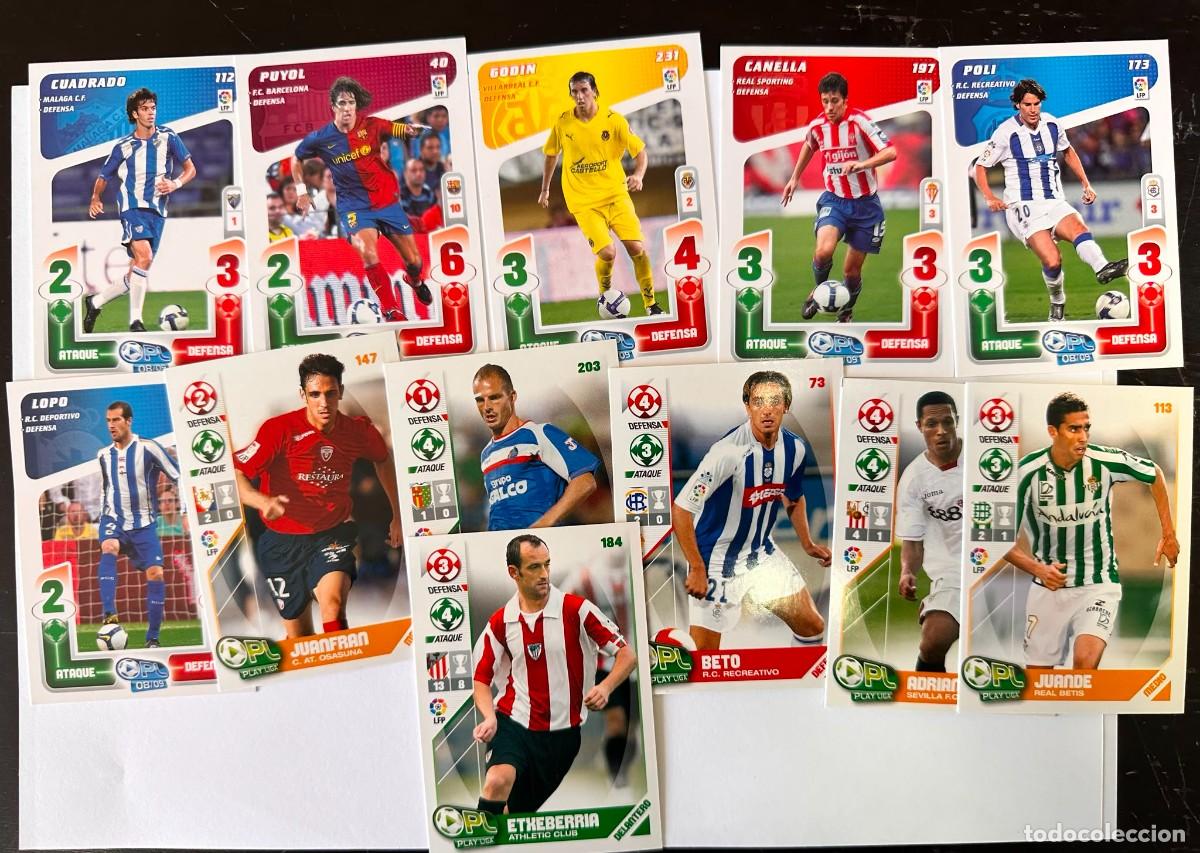 Cromos de Futebol: Lote 12 Cards Panini Play Liga 2007 08/ 2008 09