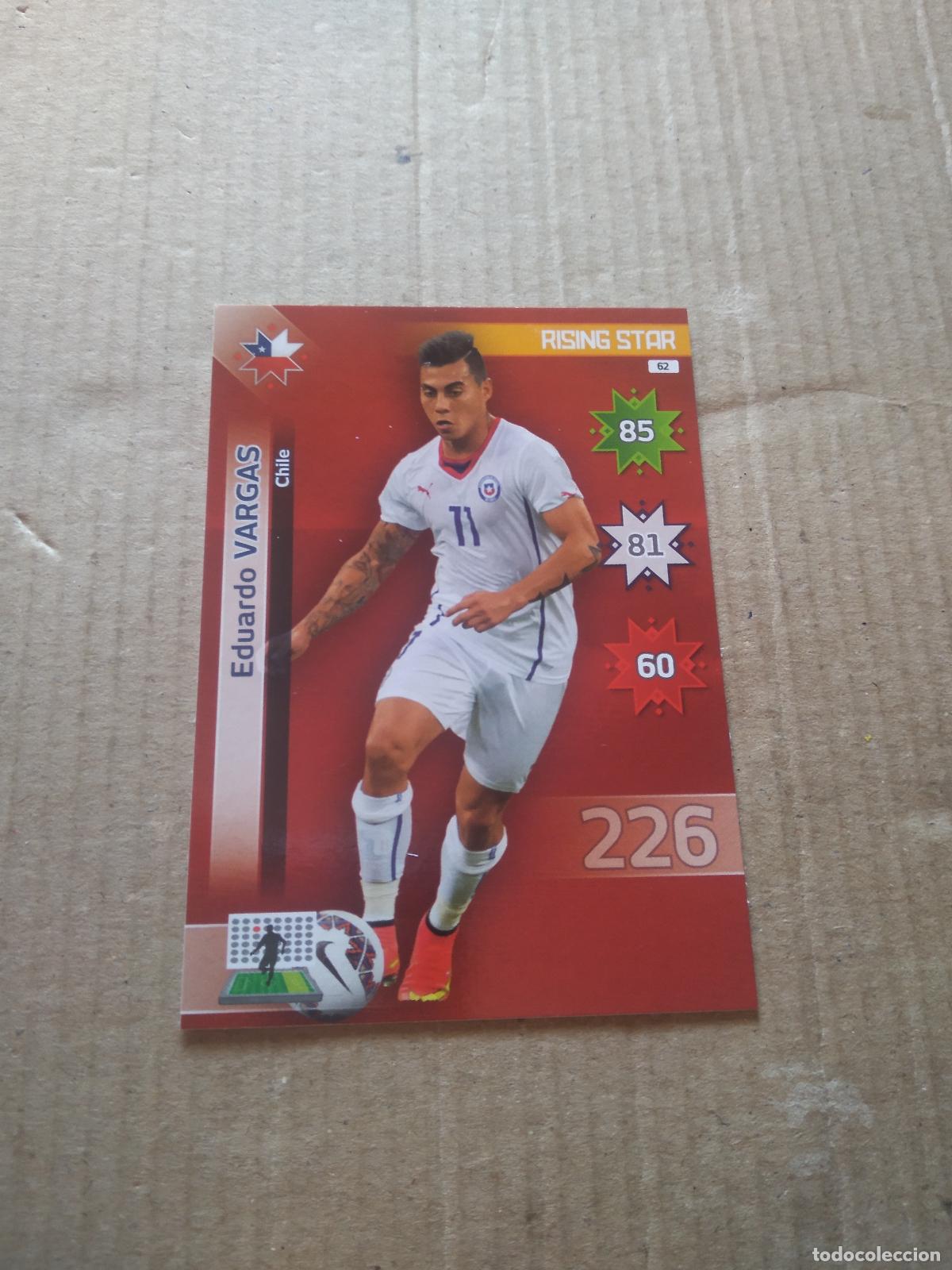 Football Stickers: 62 EDUARDO VARGAS CHILE CROMO FUTBOL PANINI COPA AMERICA 2015 ADRENALYN