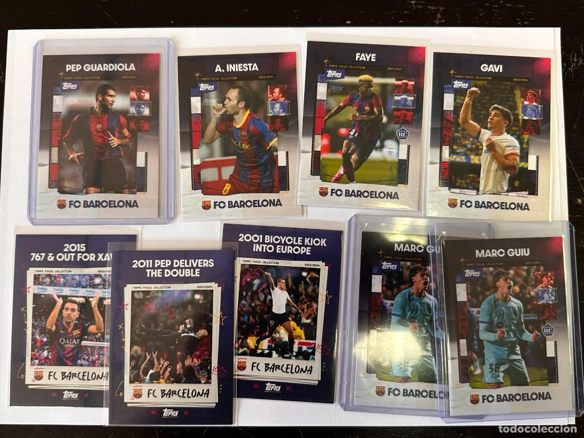 Cromos de Futebol: Lote 9 Cards FC Barcelona Topps Fan Set 2023 24
