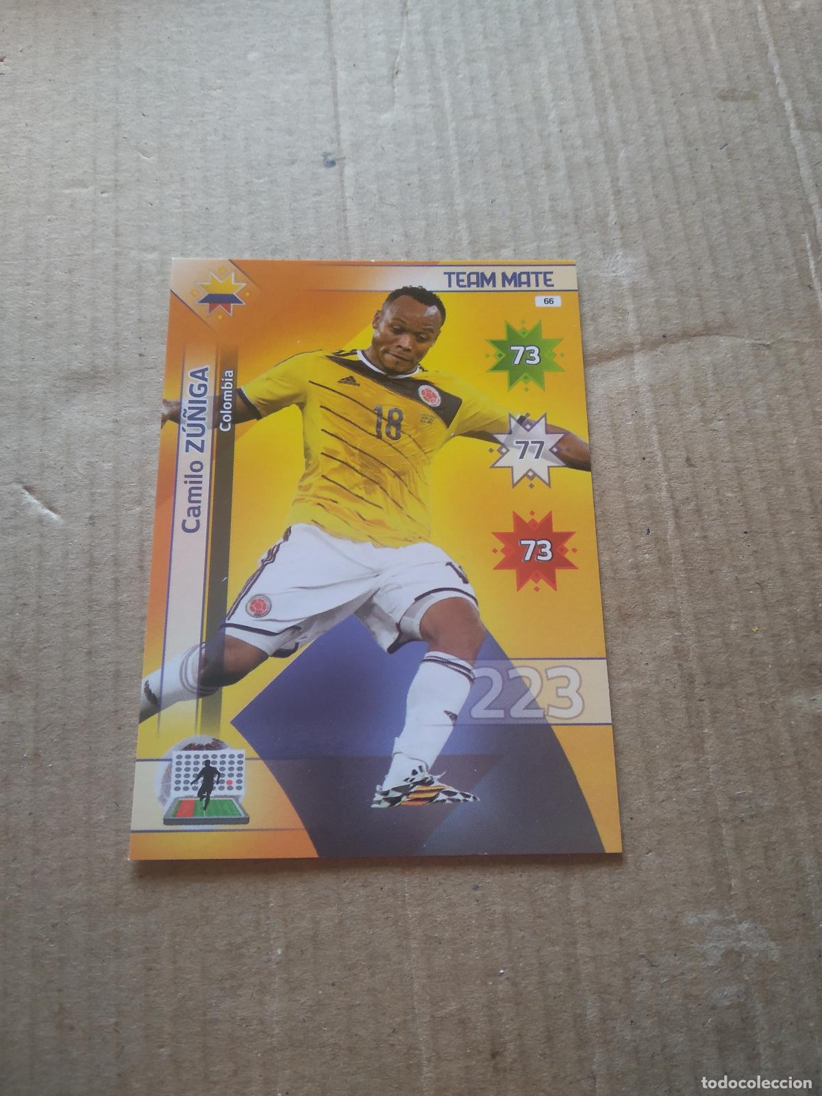 Cromos de F&uacute;tbol: 66 CAMILO ZU&Ntilde;IGA COLOMBIA CROMO FUTBOL PANINI COPA AMERICA 2015 ADRENALYN