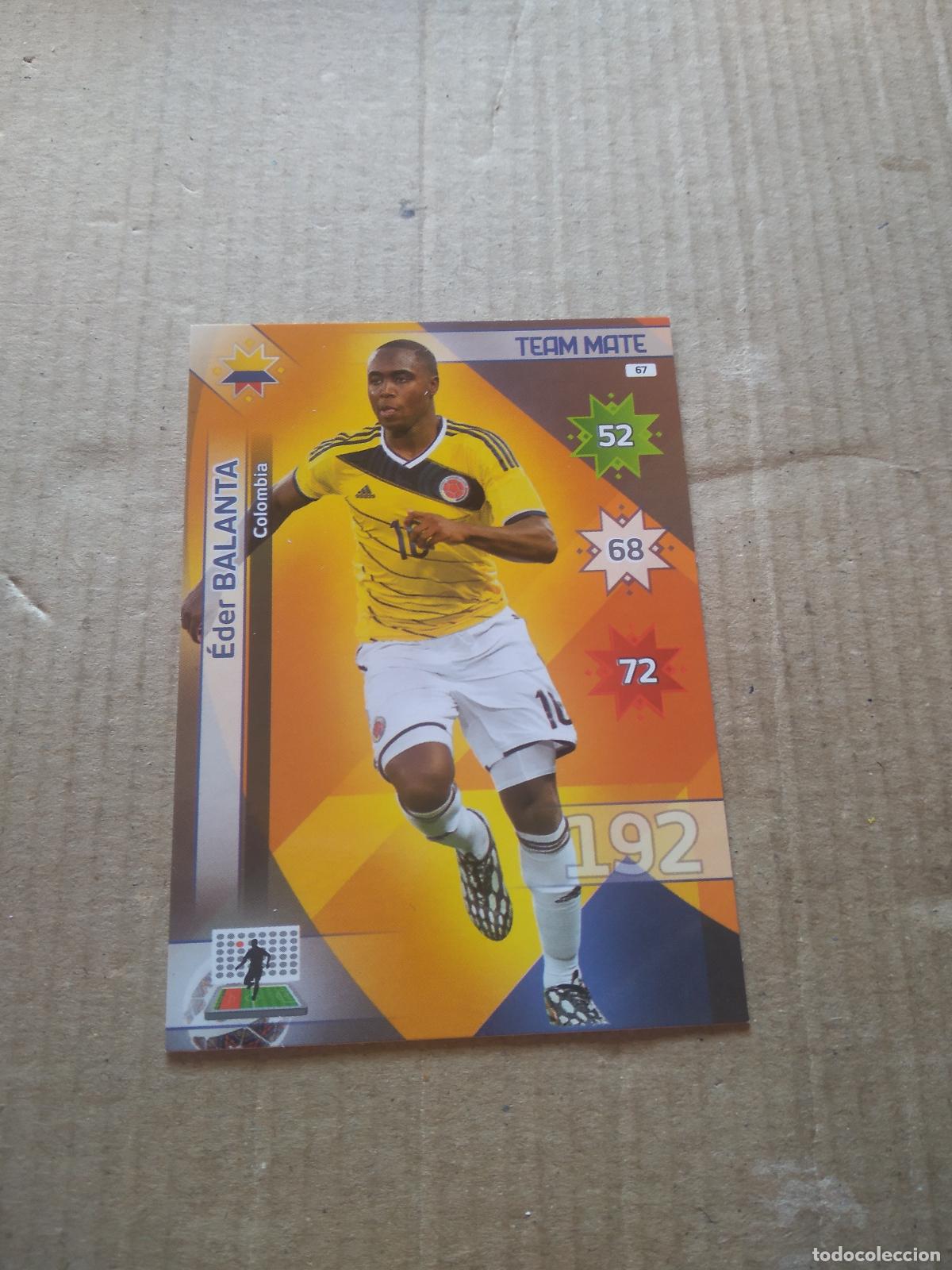 Cromos de F&uacute;tbol: 67 EDER BALANTA COLOMBIA CROMO FUTBOL PANINI COPA AMERICA 2015 ADRENALYN