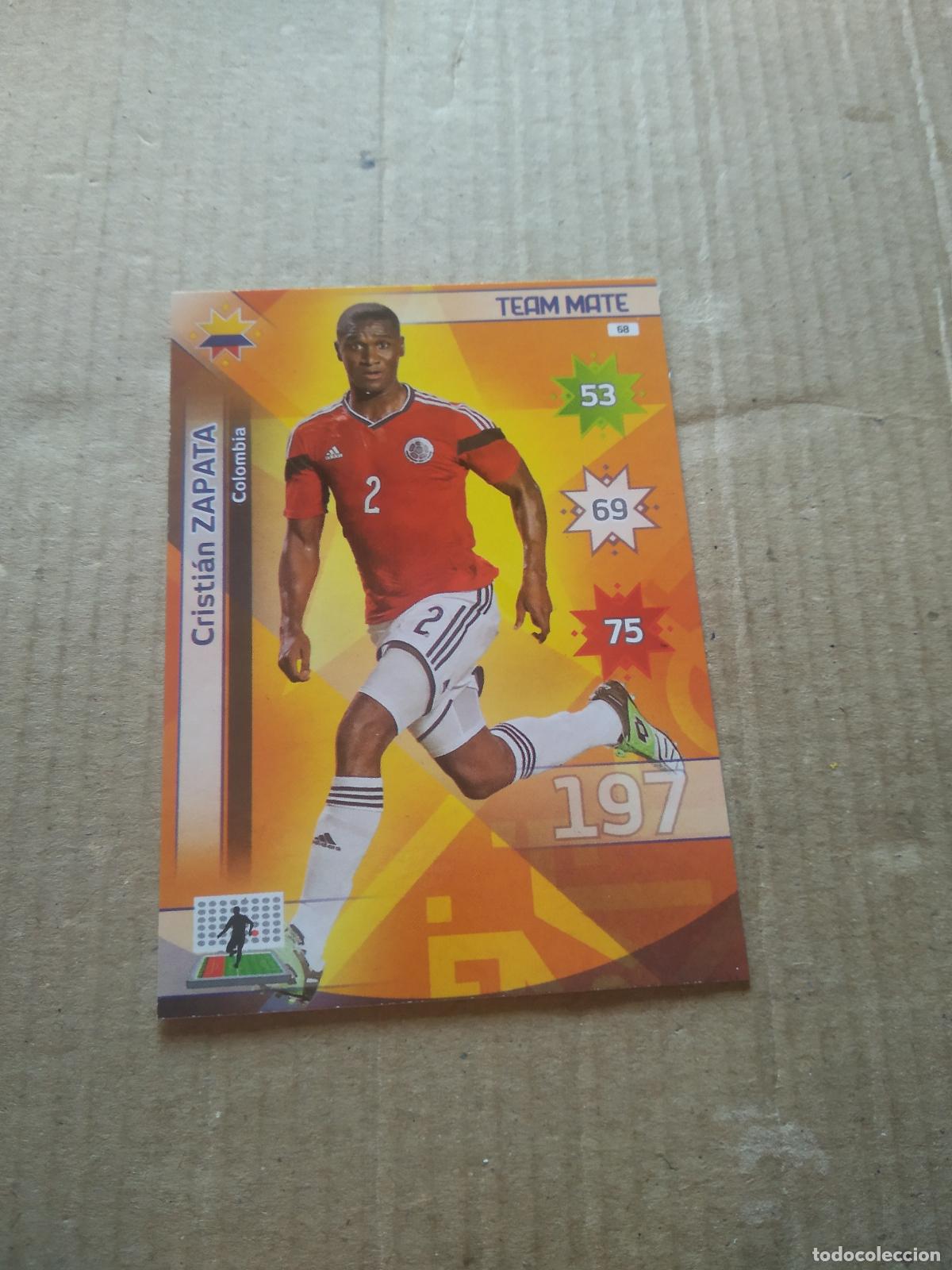 Cromos de F&uacute;tbol: 68 CRISTIAN ZAPATA COLOMBIA CROMO FUTBOL PANINI COPA AMERICA 2015 ADRENALYN