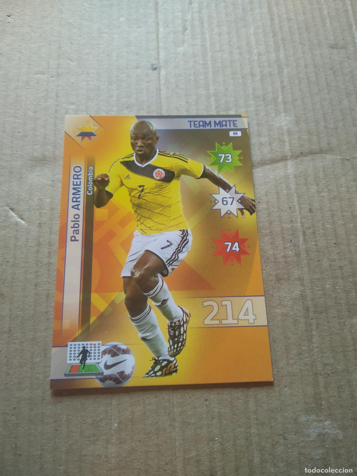 Cromos de F&uacute;tbol: 69 PABLO ARMERO COLOMBIA CROMO FUTBOL PANINI COPA AMERICA 2015 ADRENALYN