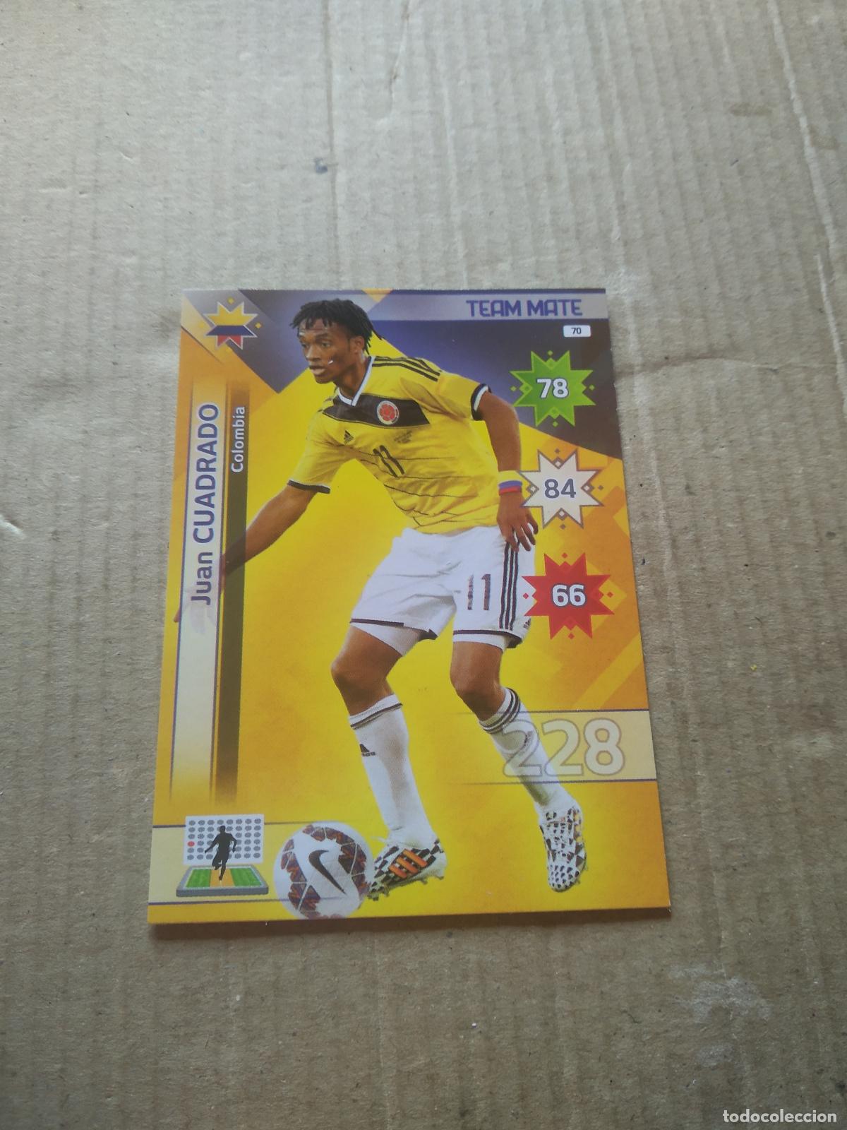 Cromos de F&uacute;tbol: 70 JUAN CUADRADO COLOMBIA CROMO FUTBOL PANINI COPA AMERICA 2015 ADRENALYN