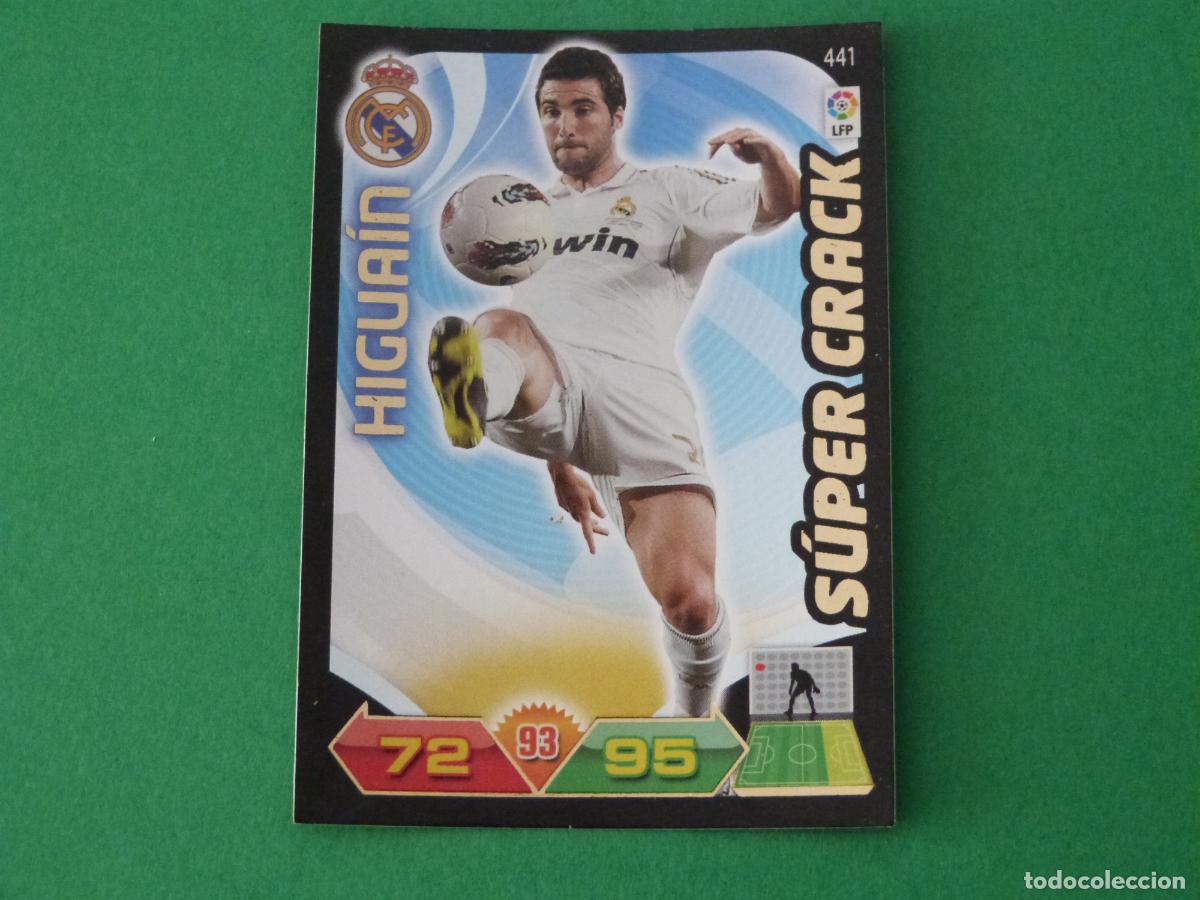 Cromos de F&uacute;tbol: TRADING CARD FUTBOL HIGUAIN REAL MADRID C.F. N&ordm; 441 LIGA ADRENALYN XL 2011-2012/11-12 PANINI