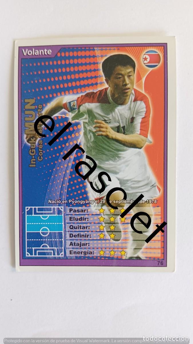 Cromos de F&uacute;tbol: CARTA FUTBOL CHAMP - IN-GUK MUN - COREA DEL NORTE