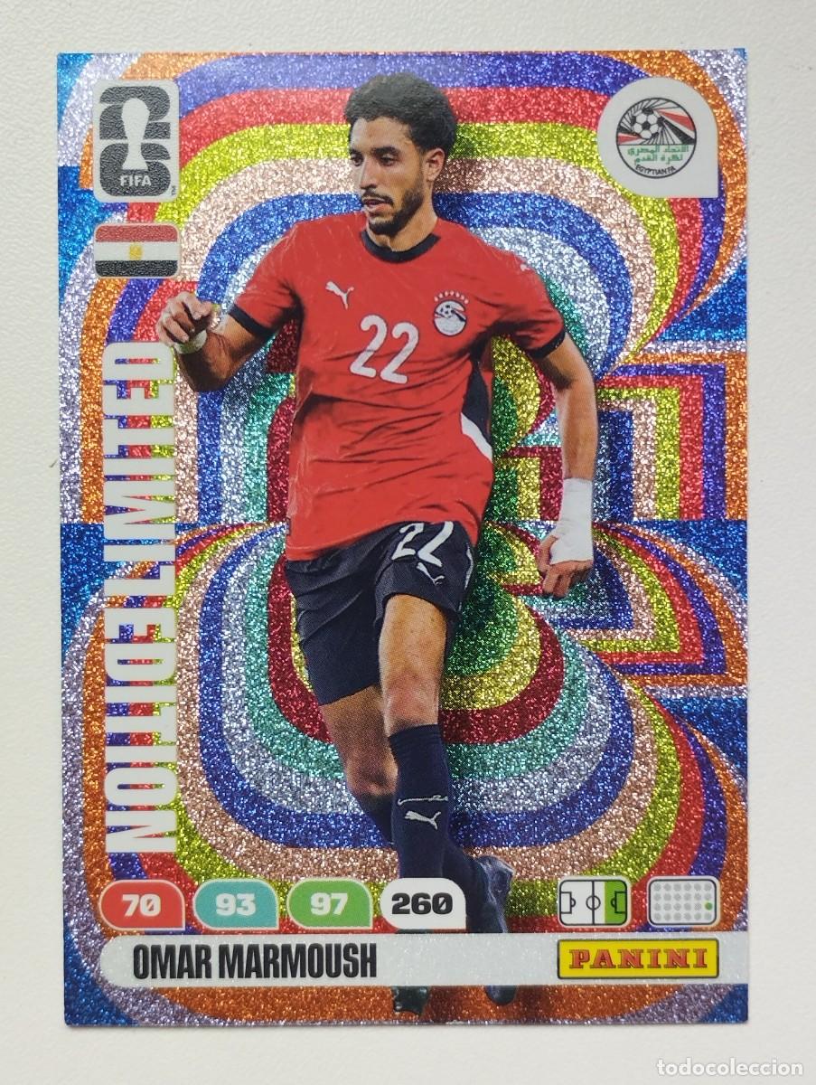 Cromos de F&uacute;tbol: CROMO CARD ADRENALYN MUNDIAL WORLD CUP 2026 LIMITED EDITION OMAR MARMOUSH EGIPTO