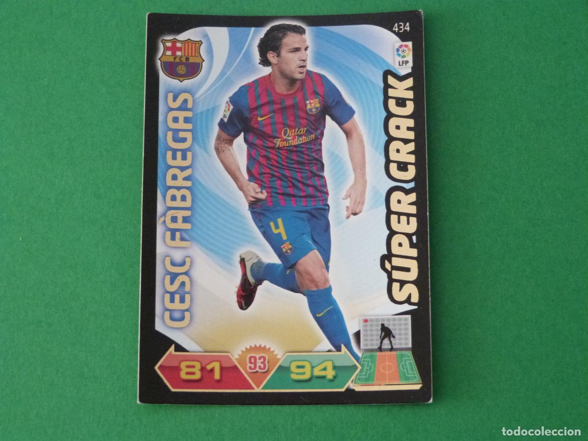 Cromos de F&uacute;tbol: TRADING CARD FUTBOL CESC FABREGAS F.C. BARCELONA N&ordm; 434 LIGA ADRENALYN XL 2011-2012/11-12 PANINI