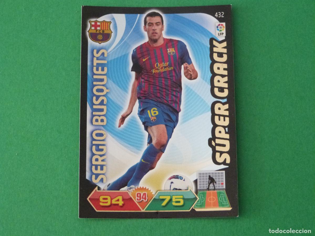 Cromos de F&uacute;tbol: TRADING CARD FUTBOL SERGIO BUSQUETS F.C. BARCELONA N&ordm; 432 LIGA ADRENALYN XL 2011-2012/11-12 PANINI