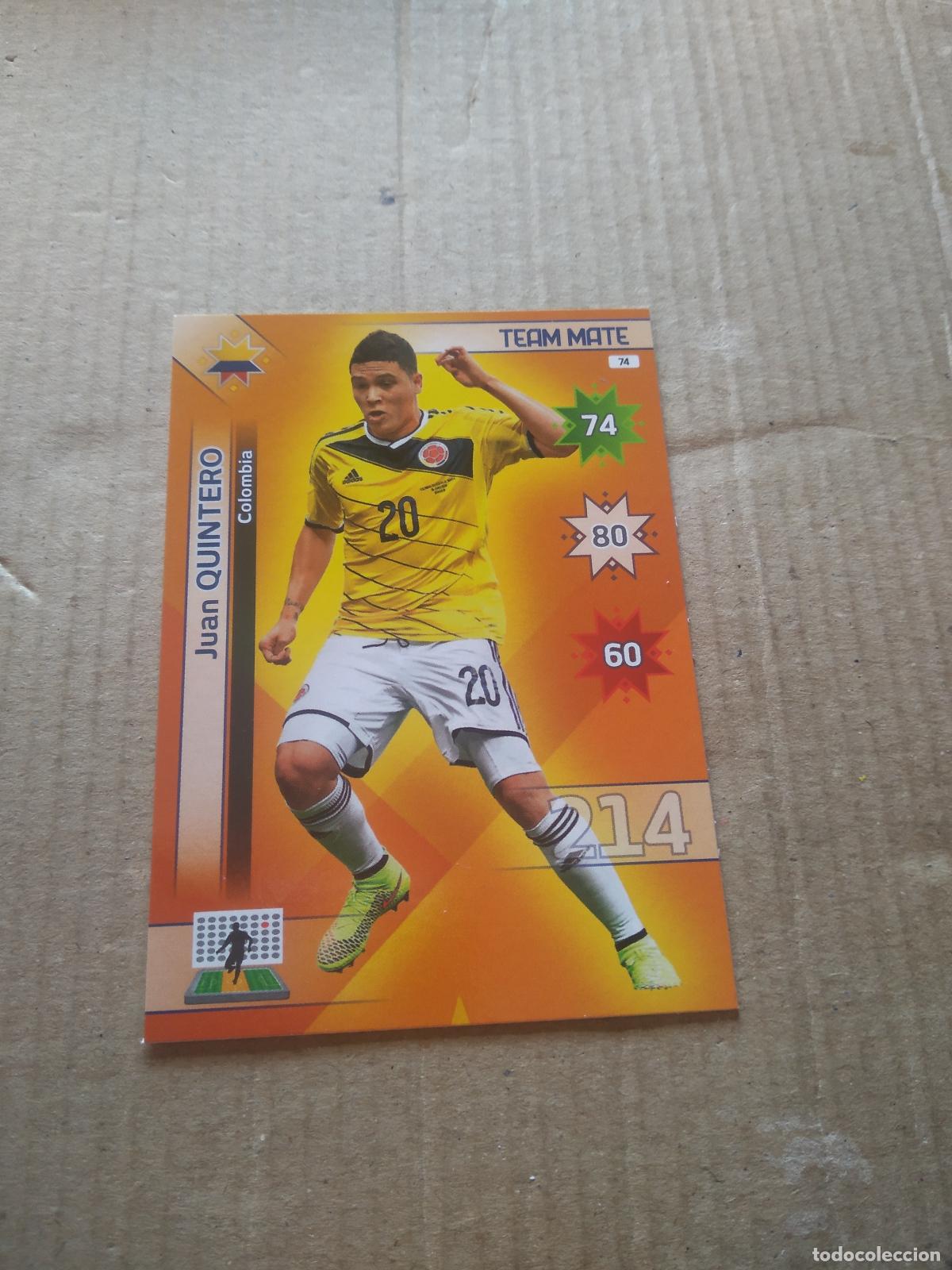 Cromos de F&uacute;tbol: 74 JUAN QUINTERO COLOMBIA CROMO FUTBOL PANINI COPA AMERICA 2015 ADRENALYN