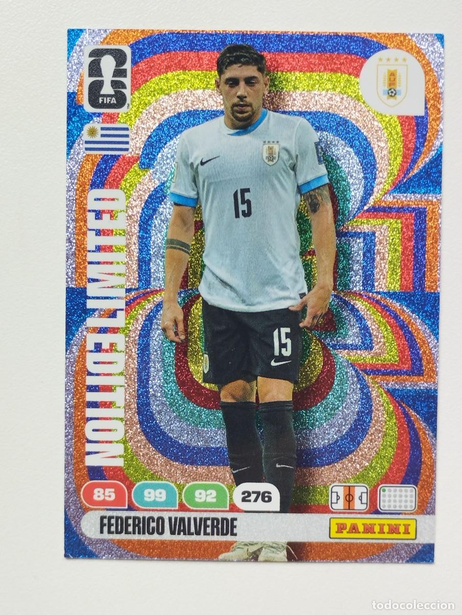 Cromos de f&uacute;tbol: CROMO CARD ADRENALYN MUNDIAL WORLD CUP 2026 LIMITED EDITION FEDE FEDERICO VALVERDE URUGUAY
