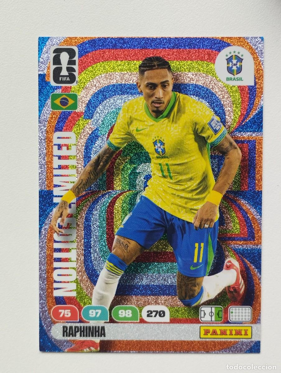 Fu&szlig;ball-Sticker: CROMO CARD ADRENALYN MUNDIAL WORLD CUP 2026 LIMITED EDITION RAPHINHA BRASIL