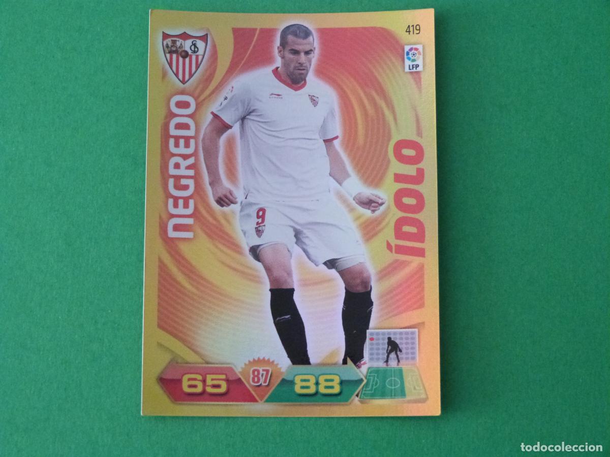 Cromos de F&uacute;tbol: TRADING CARD FUTBOL NEGREDO SEVILLA F.C. N&ordm; 419 LIGA ADRENALYN XL 2011-2012/11-12 PANINI