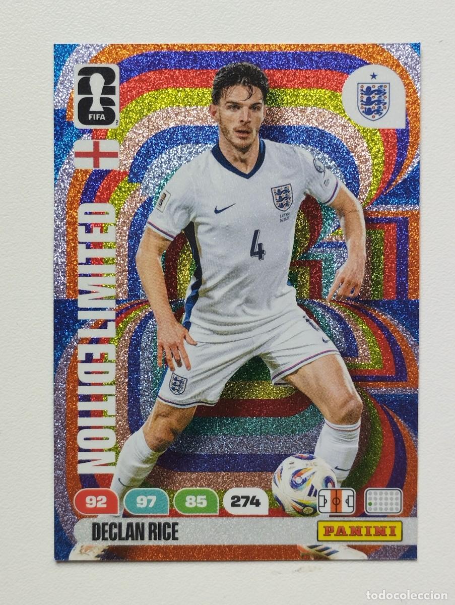 Cromos de F&uacute;tbol: CROMO CARD ADRENALYN MUNDIAL WORLD CUP 2026 LIMITED EDITION DECLAN RICE INGLATERRA
