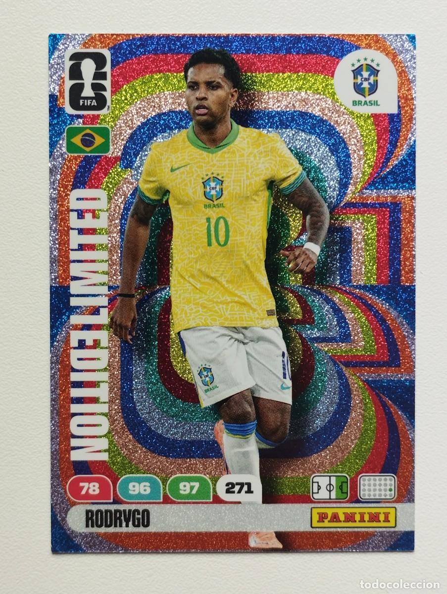 Cromos de f&uacute;tbol: CROMO CARD ADRENALYN MUNDIAL WORLD CUP 2026 LIMITED EDITION RODRYGO BRASIL