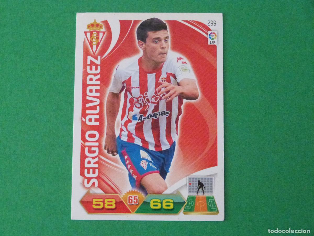 Cromos de Futebol: TRADING CARD FUTBOL SERGIO ALVAREZ SPORTING DE GIJON N&ordm; 299 LIGA ADRENALYN XL 2011-2012/11-12 PANINI