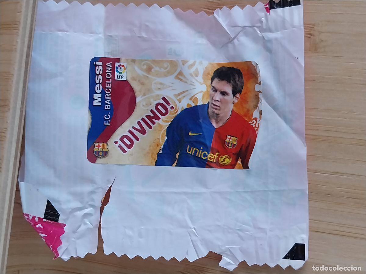 Cromos de F&uacute;tbol: MESSI F C BARCELONA CROMO CHICLE LIGA 2009 2010 02 10 SIN PEGAR NUNCA CON ENVOLTORIO