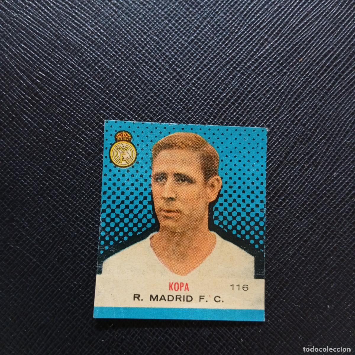 Cromos de Futebol: 116 KOPA REAL MADRID BRUGUERA CAMPEONES 1957 1958 CROMO FUTBOL 57 58 - DESPEGADO - A44 PG154