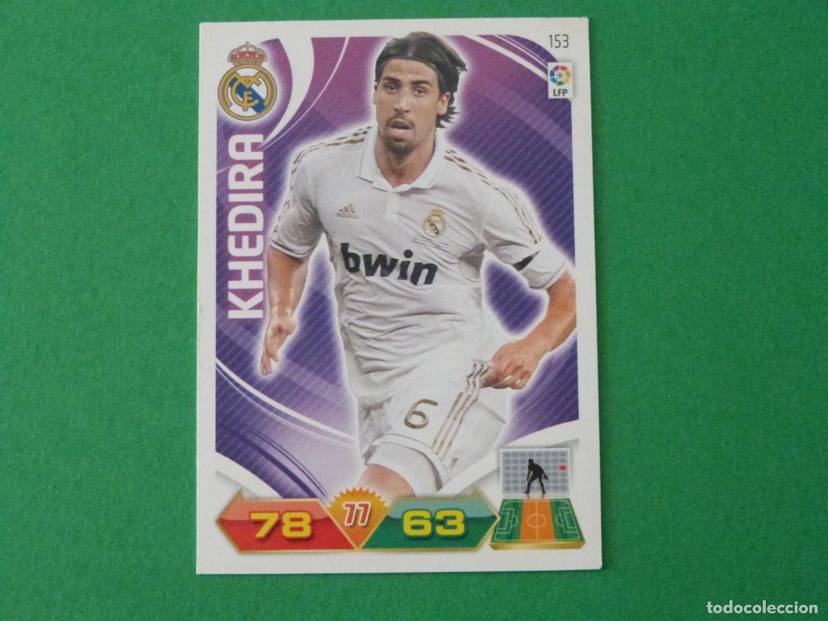 Cromos de F&uacute;tbol: TRADING CARD FUTBOL KHEDIRA REAL MADRID C.F. N&ordm; 153 LIGA ADRENALYN XL 2011-2012/11-12 PANINI