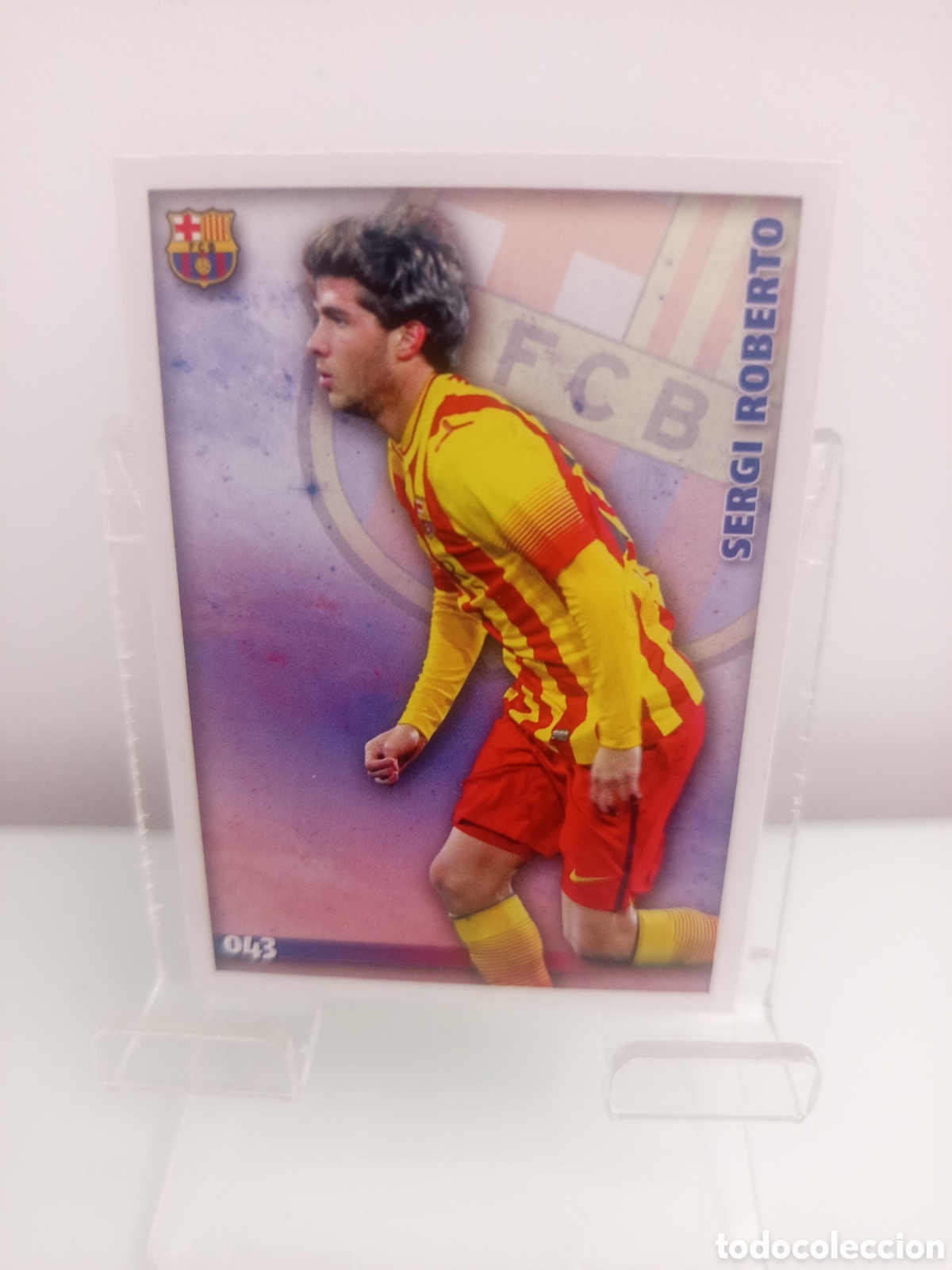 Cromos de F&uacute;tbol: ❇️ CROMO ⚽ SERGI ROBERTO BARCELONA 43 043 FICHAS LIGA 2015 14 15 2014 2015 MUNDICROMO ❇️
