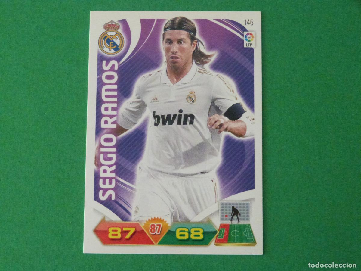 Cromos de F&uacute;tbol: TRADING CARD FUTBOL SERGIO RAMOS REAL MADRID C.F. N&ordm; 146 LIGA ADRENALYN XL 2011-2012/11-12 PANINI