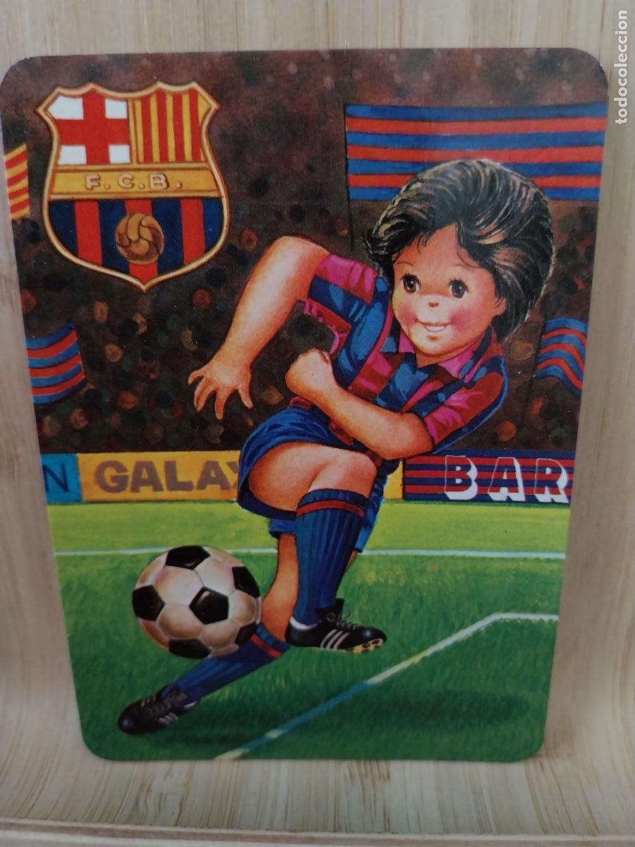 Football Stickers: BARCELONA ILUSTRACION CALENDARIO 1995 PUBLI CASA MATI CACERS PANTANO C&Iacute;JARA REF BO. 5203