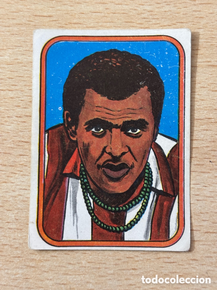 Football Stickers: # 152 Luis Pereira Atl&eacute;tico de Madrid Historia y T&eacute;cnica del F&uacute;tbol Ruiromer 1977 sin pegar