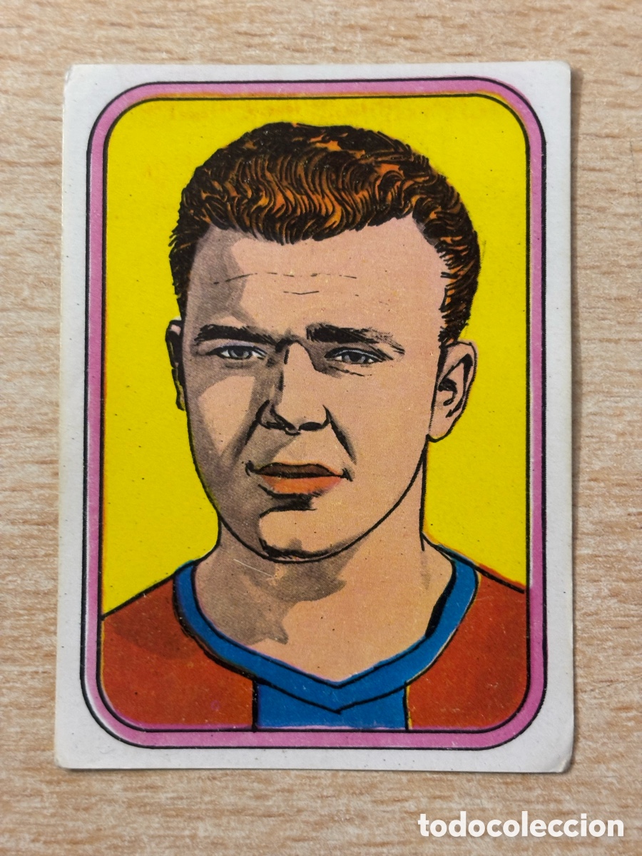 Cromos de F&uacute;tbol: # 147 Kubala FC Barcelona Historia y T&eacute;cnica del F&uacute;tbol Ruiromer 1977 sin pegar
