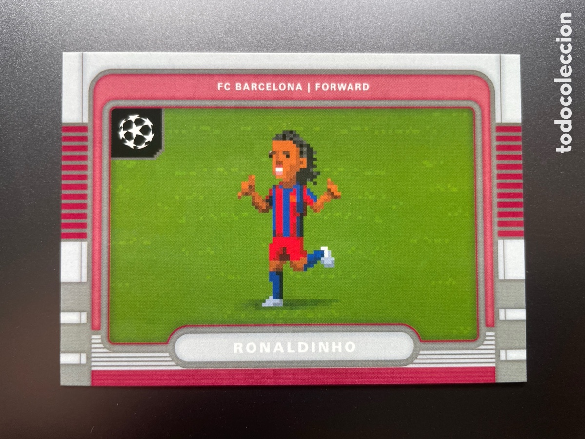 Cromos de F&uacute;tbol: Ronaldinho 8B-16 8 BIT Topps UCL Flagship 2025-26 FC Barcelona