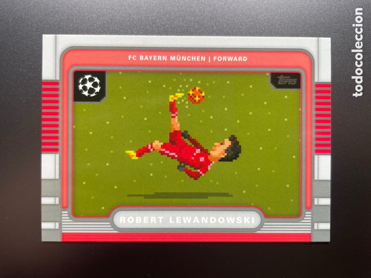 Cromos de Futebol: Lewandowski 8B-20 8 BIT Topps UCL Flagship 2025-26 Bayern Munich