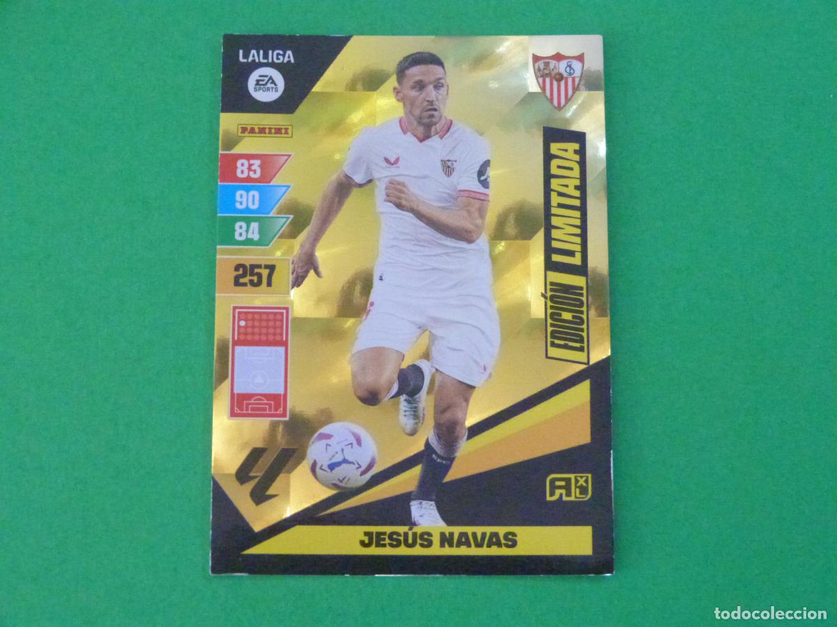 Cromos de F&uacute;tbol: TRADING CARD FUTBOL JESUS NAVAS SEVILLA FC EDICION LIMITADA LIGA ADRENALYN XL 2021-2022/21-22 PANINI