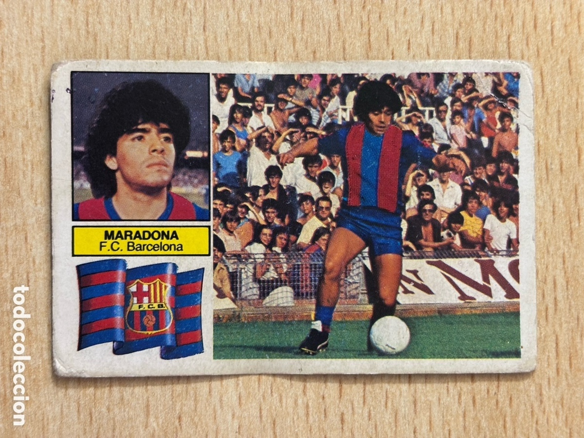 Cromos de F&uacute;tbol: Maradona FC Barcelona Fichaje 6 Ediciones Este 82 83 sin pegar versi&oacute;n dif&iacute;cil