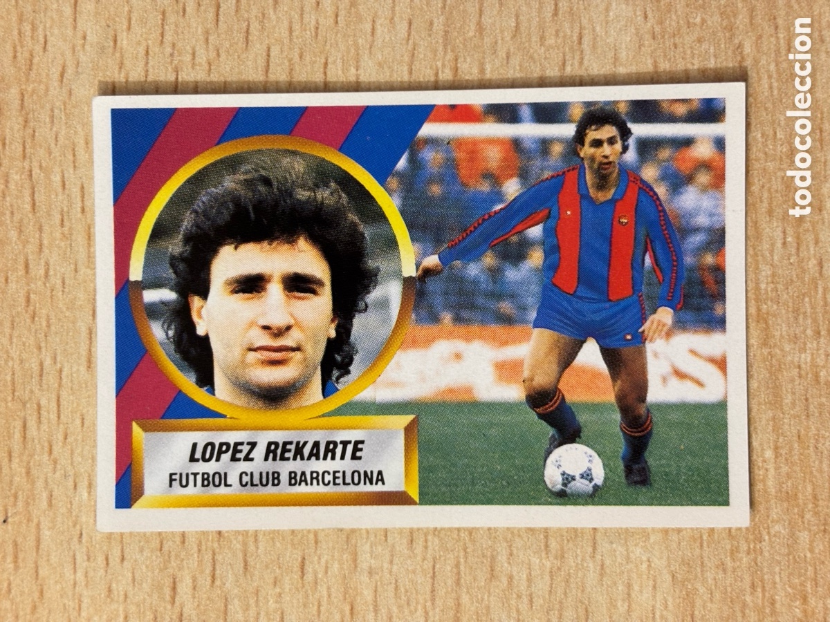 Fu&szlig;ball-Sticker: # 3 L&oacute;pez Rekarte FC Barcelona Ediciones Este 88 89 nuevo sin pegar versi&oacute;n pintado Nico