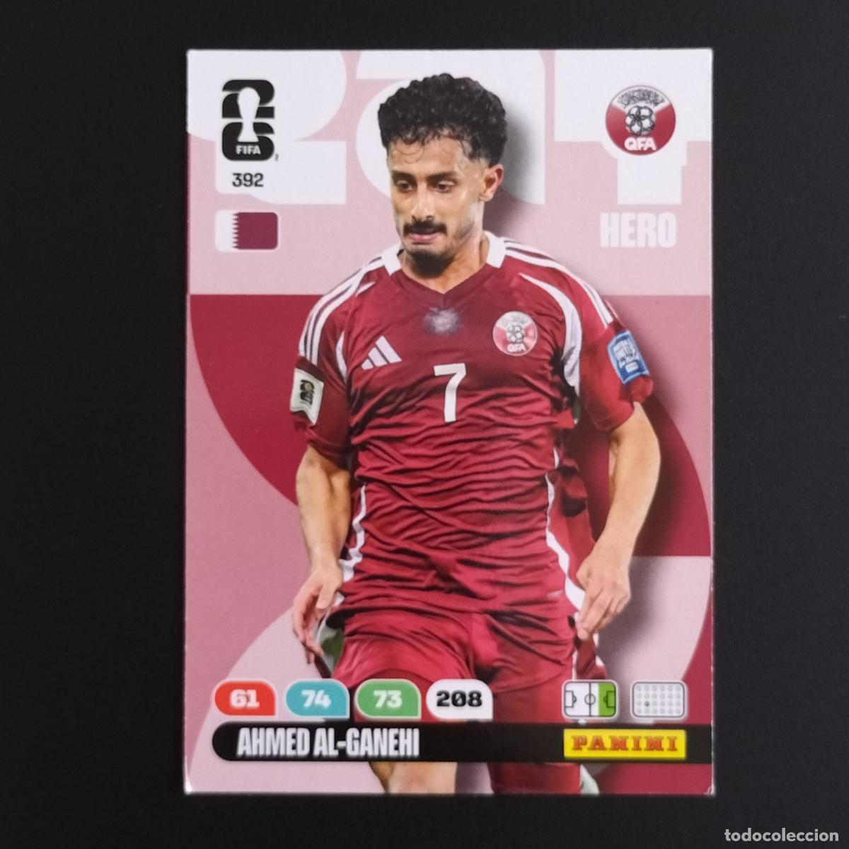 Cromos de Futebol: 392 AHMED AL-GANEHI QATAR CROMOS ADRENALYN XL MUNDIAL 26 2026 FIFA WORLD CUP PANINI