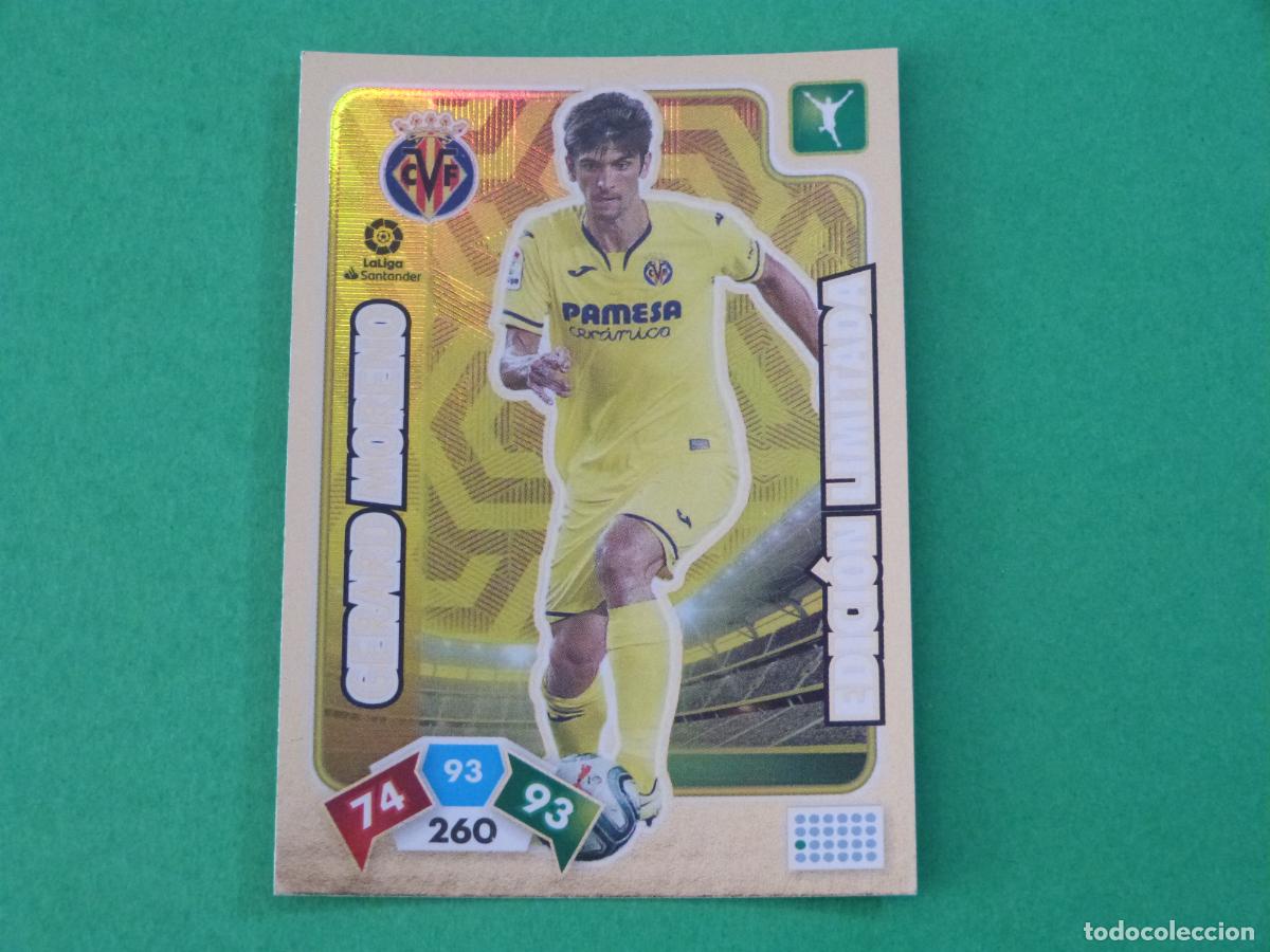 Cromos de F&uacute;tbol: TRADING CARD FUTBOL GERARD MORENO VILLARREAL C.F. EDICION LIMITADA LIGA ADRENALYN XL 2019-2020/19-20
